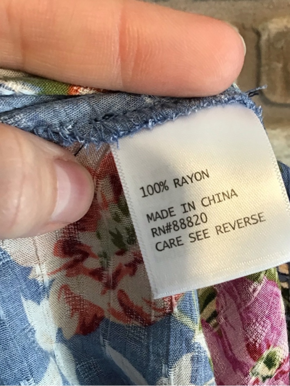 RACHEL Rachel Roy Periwinkle Blue Floral Tie-Front Blouse L - Picture 9 of 9